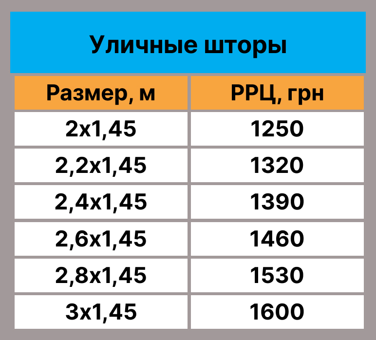 Уличные шторы купить